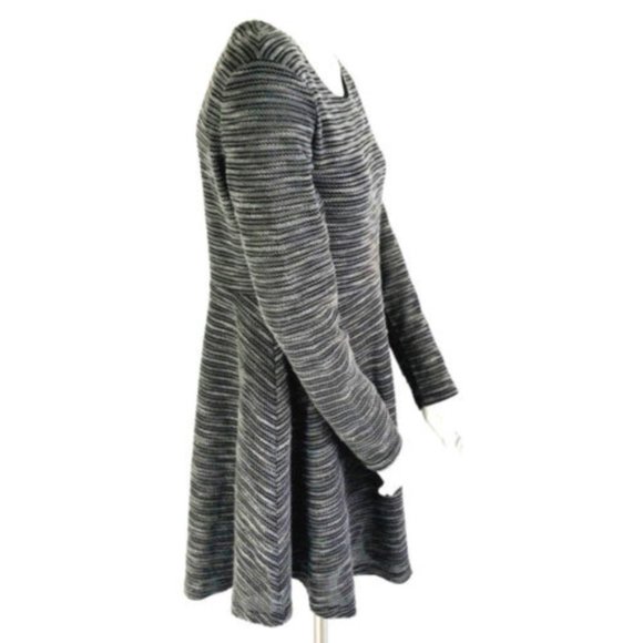 Ya Los Angeles Nubby Knit Stripe Fit & Flare Dress - Picture 3 of 6